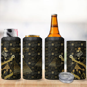 Egyptian God Thoth 4 in 1 Can Cooler Tumbler Ancient Mythology Ibis Wisdom Hieroglyphic
