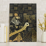 Egyptian God Thoth Canvas Wall Art Ancient Mythology Ibis Wisdom Hieroglyphic