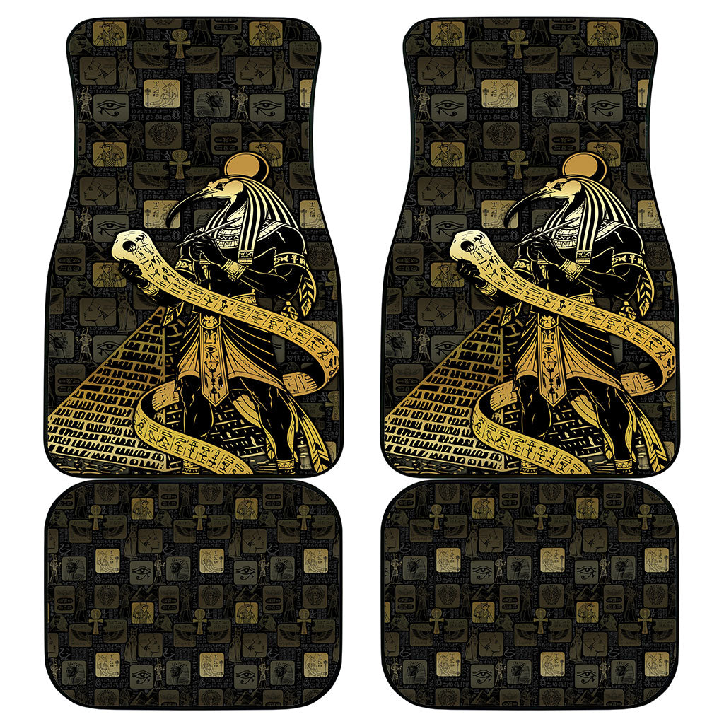 Egyptian God Thoth Car Mats Ancient Mythology Ibis Wisdom Hieroglyphic