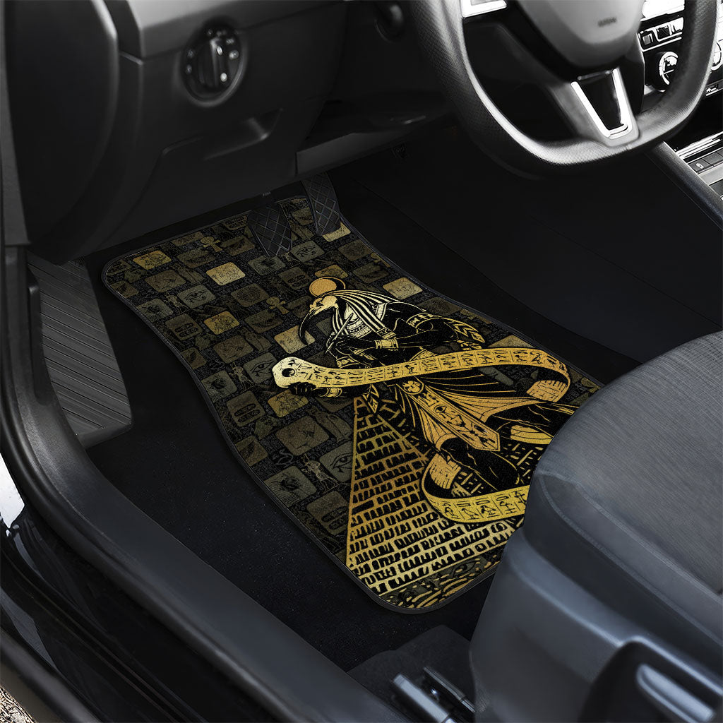 Egyptian God Thoth Car Mats Ancient Mythology Ibis Wisdom Hieroglyphic