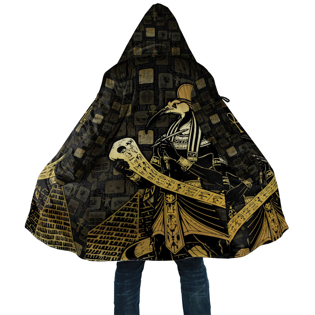 Egyptian God Thoth Cloak Ancient Mythology Ibis Wisdom Hieroglyphic