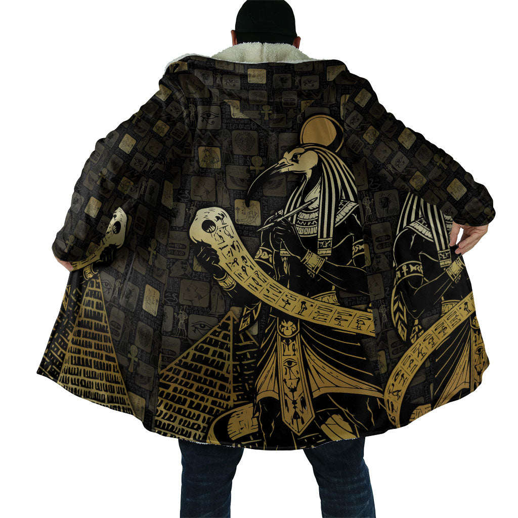 Egyptian God Thoth Cloak Ancient Mythology Ibis Wisdom Hieroglyphic