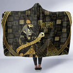 Egyptian God Thoth Hooded Blanket Ancient Mythology Ibis Wisdom Hieroglyphic