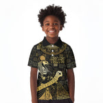 Egyptian God Thoth Kid Polo Shirt Ancient Mythology Ibis Wisdom Hieroglyphic
