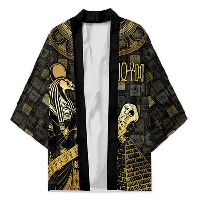 Egyptian God Thoth Kimono Ancient Mythology Ibis Wisdom Hieroglyphic
