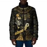 Egyptian God Thoth Padded Jacket Ancient Mythology Ibis Wisdom Hieroglyphic