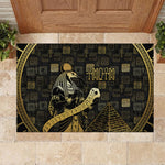 Egyptian God Thoth Rubber Doormat Ancient Mythology Ibis Wisdom Hieroglyphic