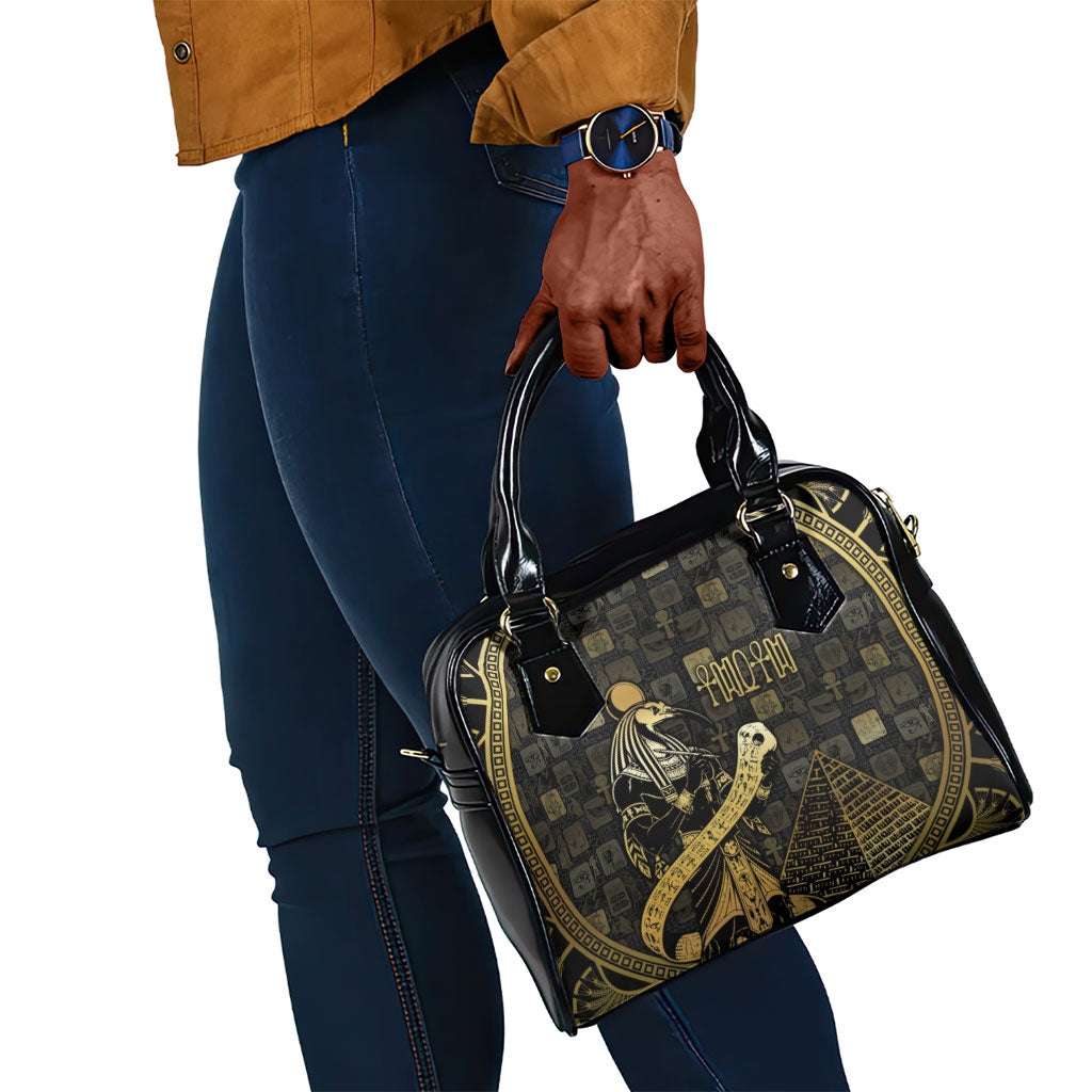 Egyptian God Thoth Shoulder Handbag Ancient Mythology Ibis Wisdom Hieroglyphic