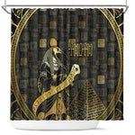 Egyptian God Thoth Shower Curtain Ancient Mythology Ibis Wisdom Hieroglyphic