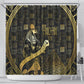 Egyptian God Thoth Shower Curtain Ancient Mythology Ibis Wisdom Hieroglyphic