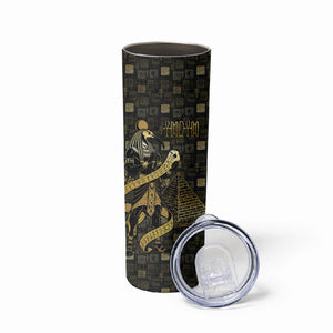 Egyptian God Thoth Skinny Tumbler Ancient Mythology Ibis Wisdom Hieroglyphic