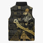 Egyptian God Thoth Sleeveless Puffer Jacket Ancient Mythology Ibis Wisdom Hieroglyphic