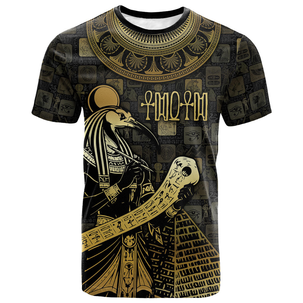 Egyptian God Thoth T shirt Ancient Mythology Ibis Wisdom Hieroglyphic