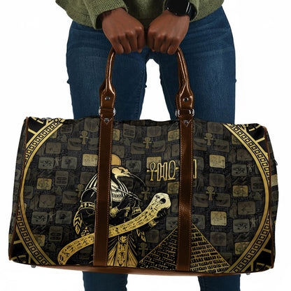 Egyptian God Thoth Travel Bag Ancient Mythology Ibis Wisdom Hieroglyphic