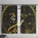 Egyptian God Thoth Window Curtain Ancient Mythology Ibis Wisdom Hieroglyphic