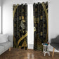 Egyptian God Thoth Window Curtain Ancient Mythology Ibis Wisdom Hieroglyphic