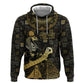 Egyptian God Thoth Zip Hoodie Ancient Mythology Ibis Wisdom Hieroglyphic