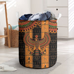 Egyptian God Horus Laundry Basket Ancient Mythology Falcon Hieroglyphic Patterns