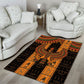 Egyptian God Horus Area Rug Ancient Mythology Falcon Hieroglyphic Patterns