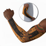 Egyptian God Horus Arm Sleeves Ancient Mythology Falcon Hieroglyphic Patterns