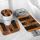Egyptian God Horus Bathroom Set Ancient Mythology Falcon Hieroglyphic Patterns