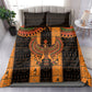 Egyptian God Horus Bedding Set Ancient Mythology Falcon Hieroglyphic Patterns