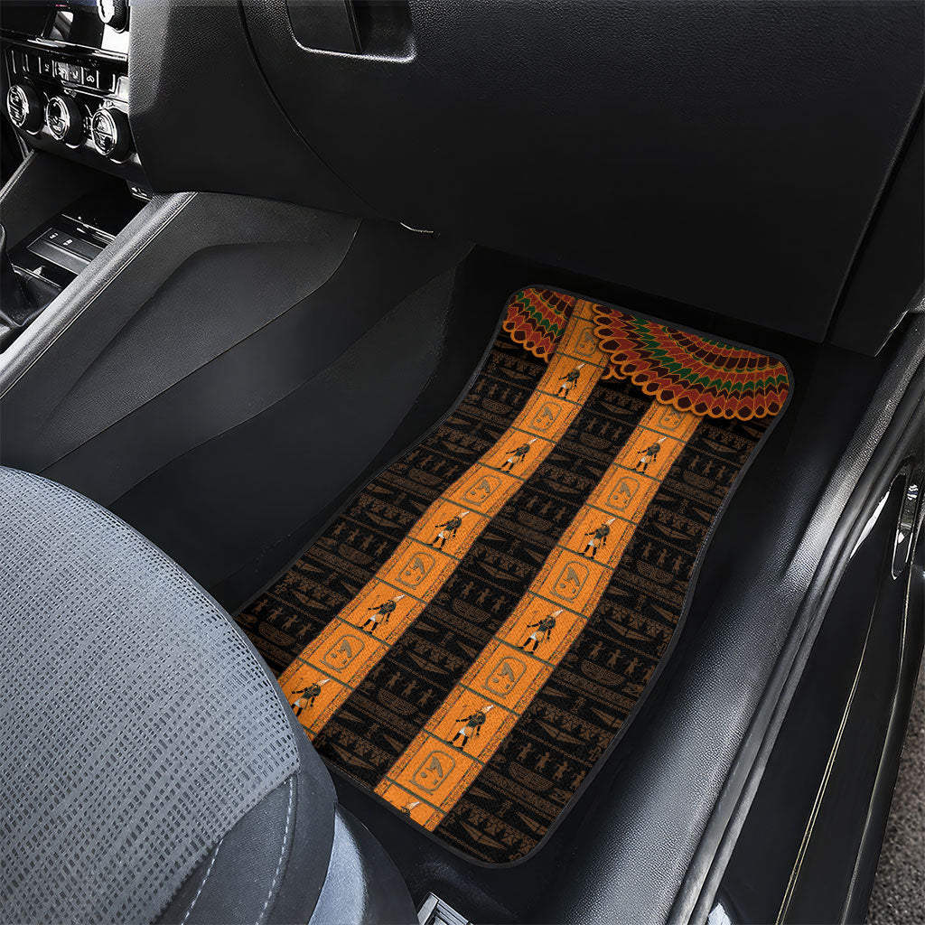 Egyptian God Horus Car Mats Ancient Mythology Falcon Hieroglyphic Patterns