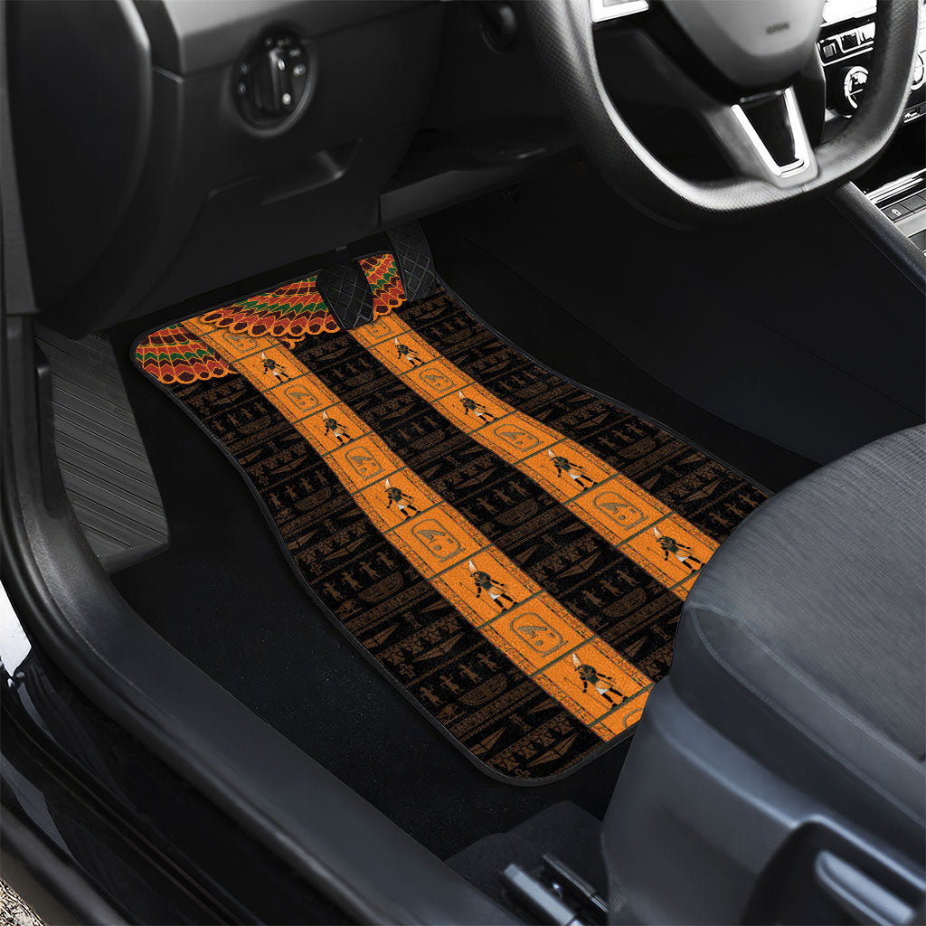 Egyptian God Horus Car Mats Ancient Mythology Falcon Hieroglyphic Patterns