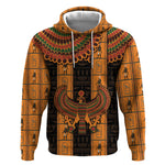 Egyptian God Horus Hoodie Ancient Mythology Falcon Hieroglyphic Patterns