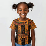 Egyptian God Horus Kid T shirt Ancient Mythology Falcon Hieroglyphic Patterns
