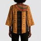 Egyptian God Horus Kimono Sleeve Blouse Ancient Mythology Falcon Hieroglyphic Patterns