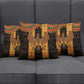 Egyptian God Horus Pillow Cover Ancient Mythology Falcon Hieroglyphic Patterns