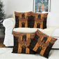 Egyptian God Horus Pillow Cover Ancient Mythology Falcon Hieroglyphic Patterns