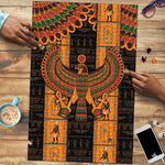 Egyptian God Horus Puzzle Ancient Mythology Falcon Hieroglyphic Patterns