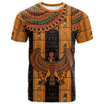 Egyptian God Horus T shirt Ancient Mythology Falcon Hieroglyphic Patterns