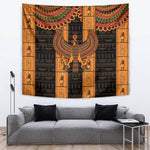 Egyptian God Horus Tapestry Ancient Mythology Falcon Hieroglyphic Patterns