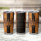 Egyptian God Horus Tumbler Cup Ancient Mythology Falcon Hieroglyphic Patterns