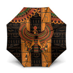 Egyptian God Horus Umbrella Ancient Mythology Falcon Hieroglyphic Patterns