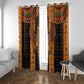 Egyptian God Horus Window Curtain Ancient Mythology Falcon Hieroglyphic Patterns
