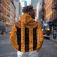 Egyptian God Horus Zip Hoodie Ancient Mythology Falcon Hieroglyphic Patterns