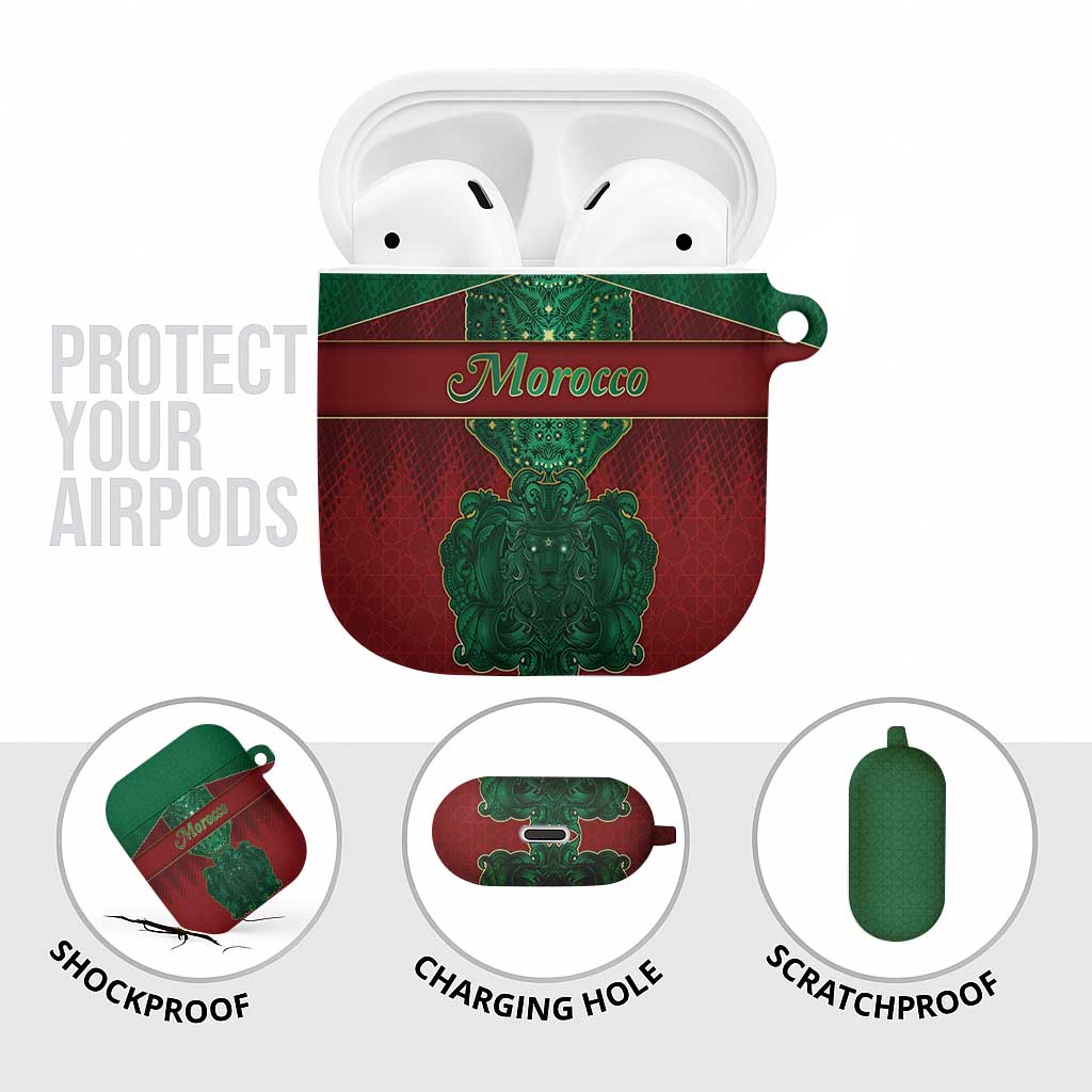 Morocco AirPods Case Royal Lion Islam Patterns - African Pride