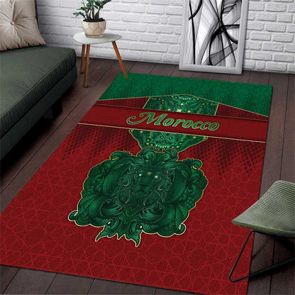 Morocco Area Rug Royal Lion Islam Patterns - African Pride