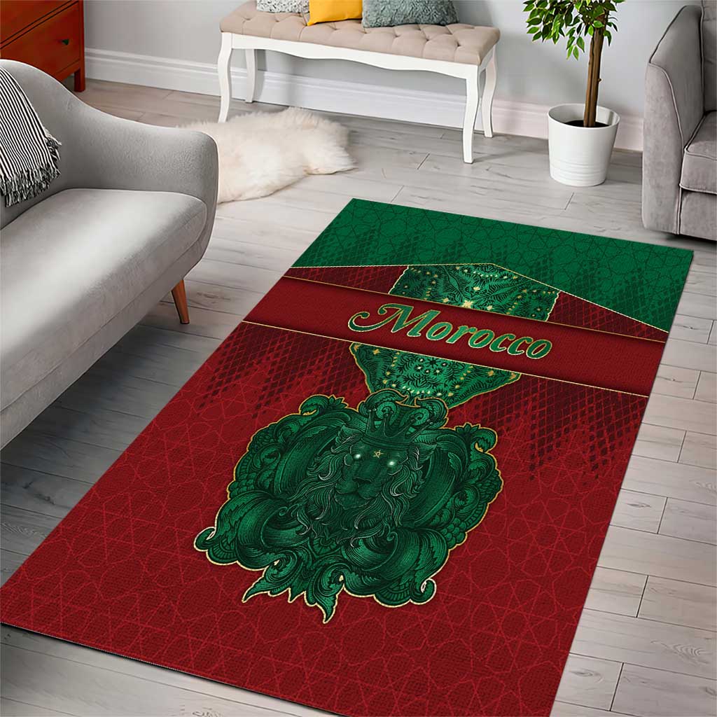 Morocco Area Rug Royal Lion Islam Patterns - African Pride