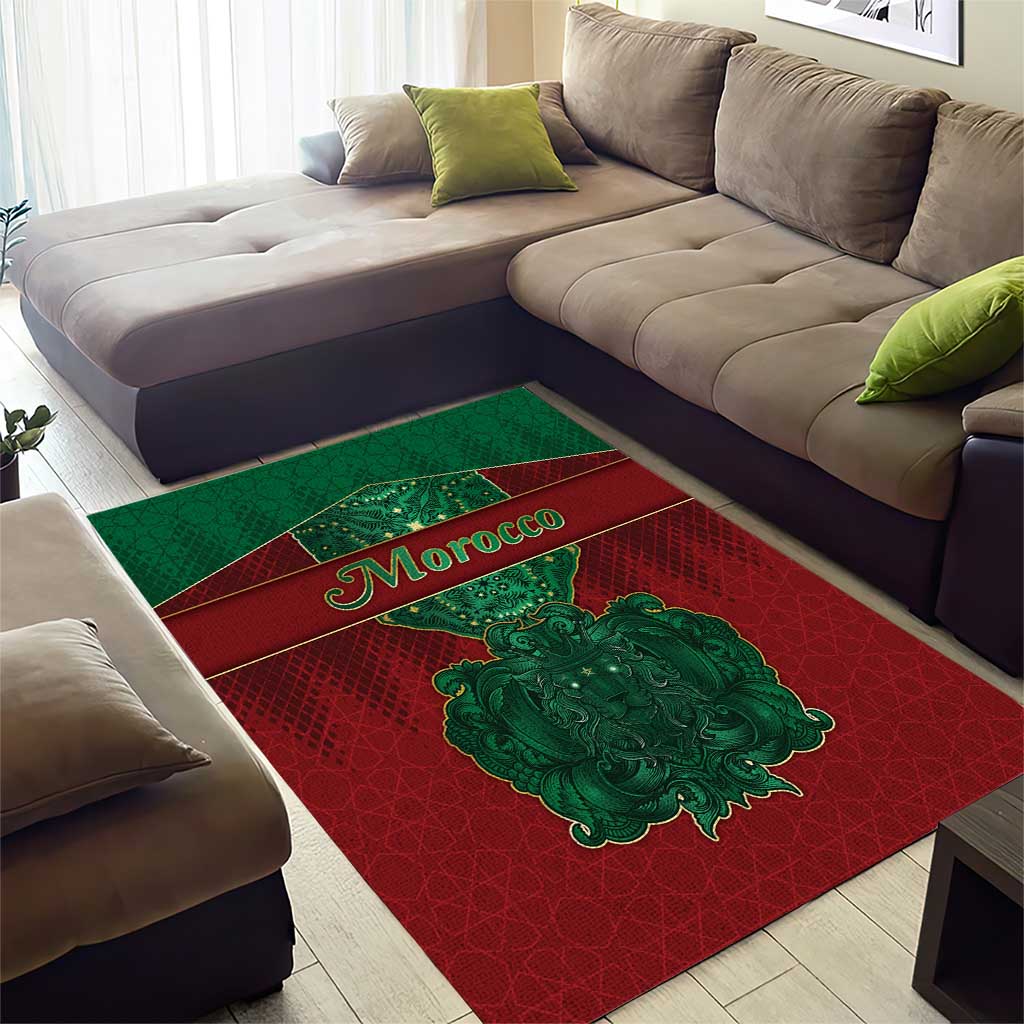Morocco Area Rug Royal Lion Islam Patterns - African Pride