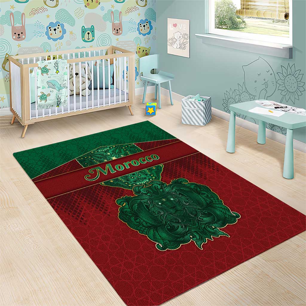 Morocco Area Rug Royal Lion Islam Patterns - African Pride