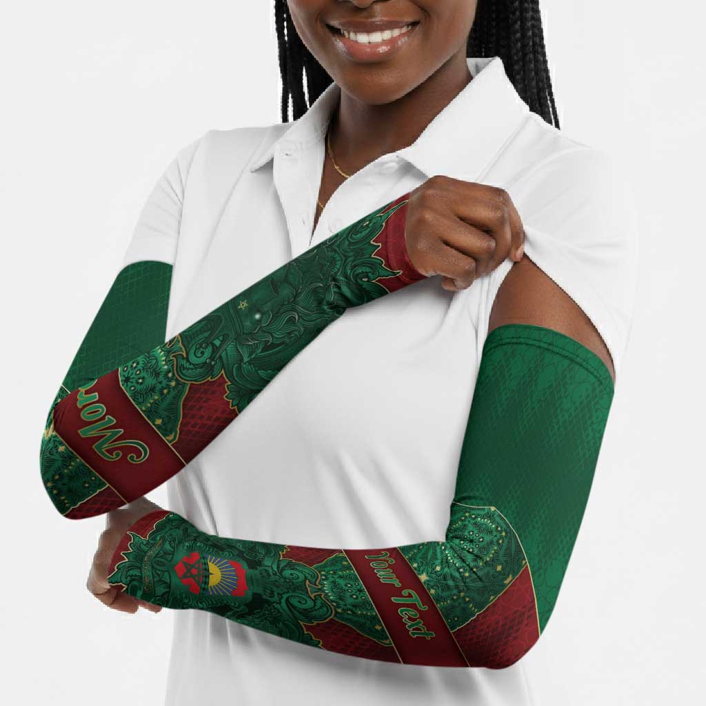 Personalized Morocco Arm Sleeves Royal Lion Islam Patterns - African Pride