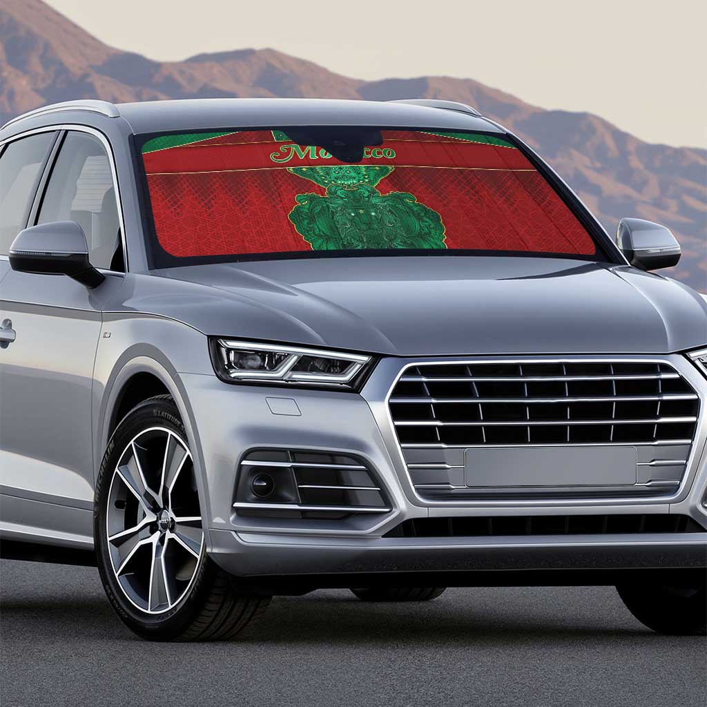 Morocco Auto Sun Shade Royal Lion Islam Patterns - African Pride