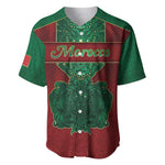 Personalized Morocco Baseball Jersey Royal Lion Islam Patterns - African Pride