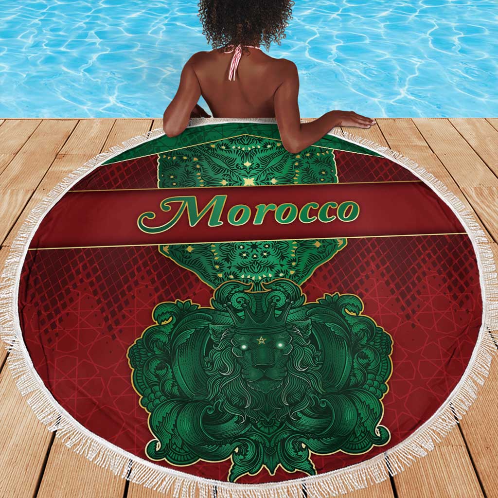 Morocco Beach Blanket Royal Lion Islam Patterns - African Pride