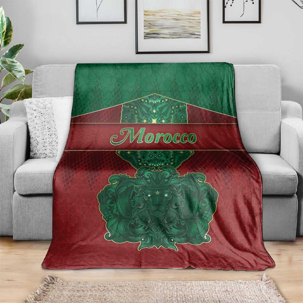 Morocco Blanket Royal Lion Islam Patterns - African Pride